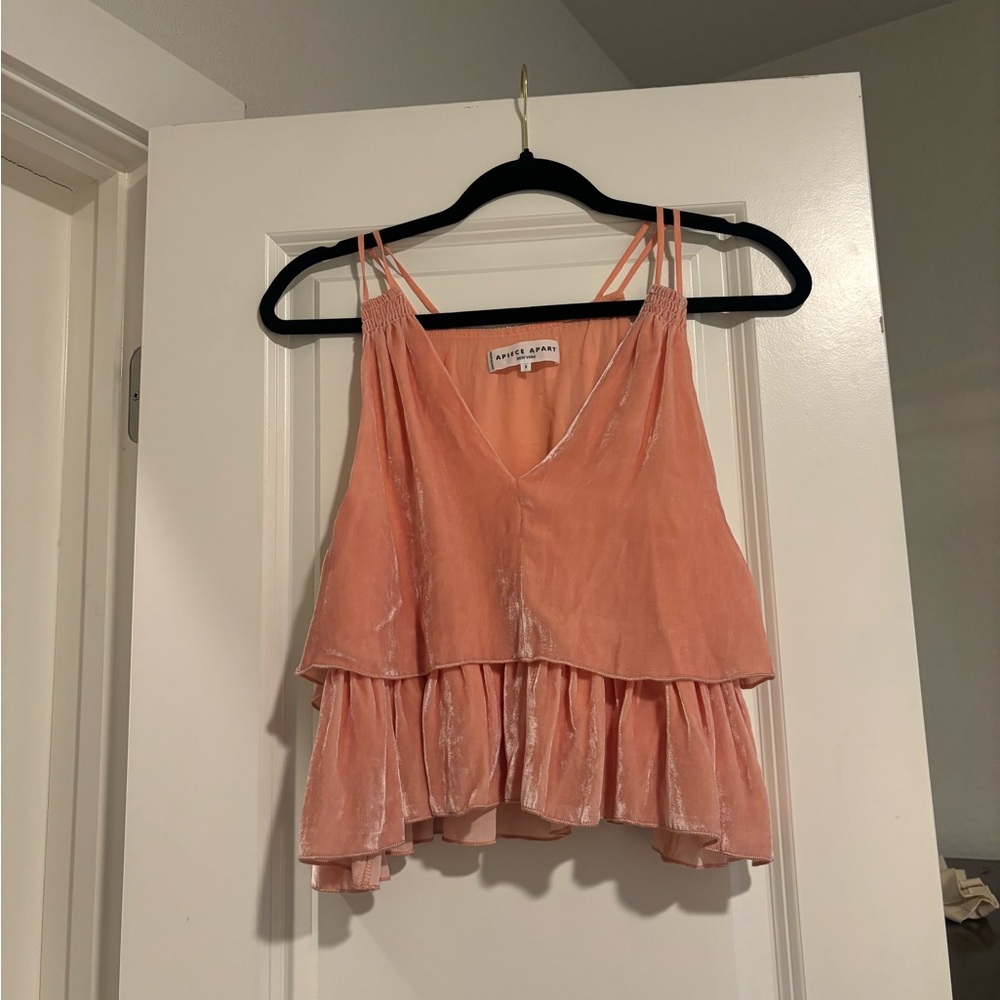 Apiece Apart Coral Layered Camisole